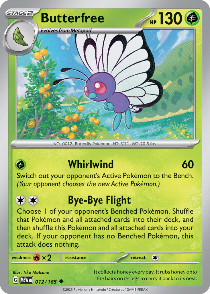 151 Set Butterfree #12/165