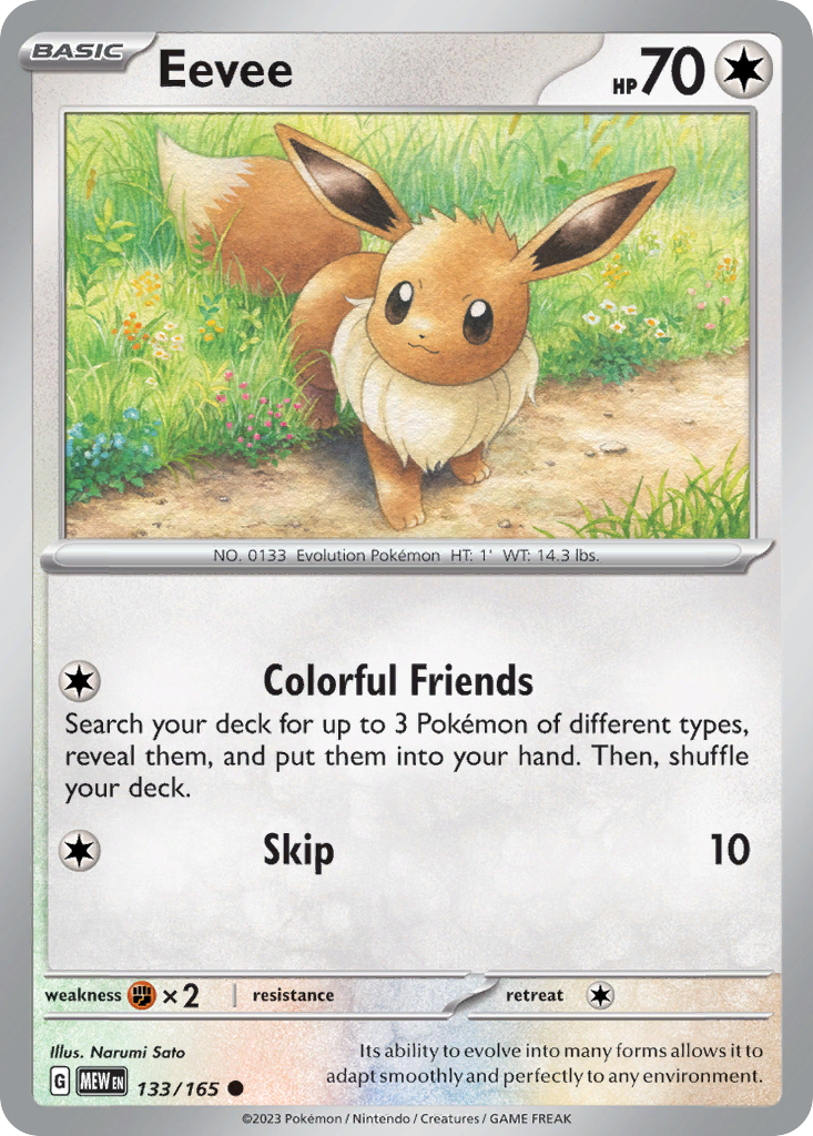 151 Set Eevee #133/165