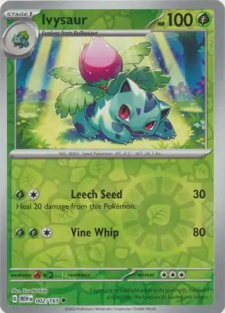 151 Set Ivysaur #2/165 reverse holo