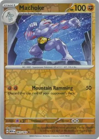 151 Set Machoke #67/165 reverse holo