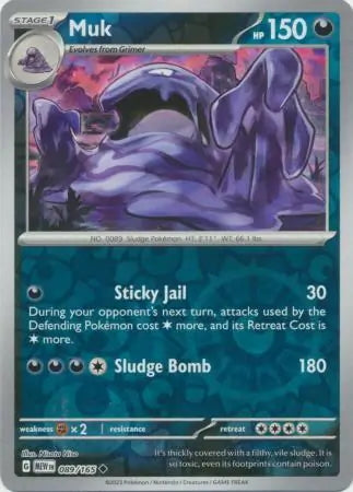 151 Set Muk #89/165 reverse holo