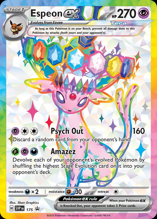 Scarlet & Violet Promo Espeon ex #175