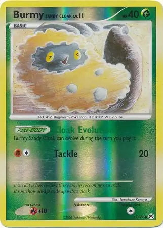 Arceus Set Burmy (Sandy Cloak) #57/99 reverse holo