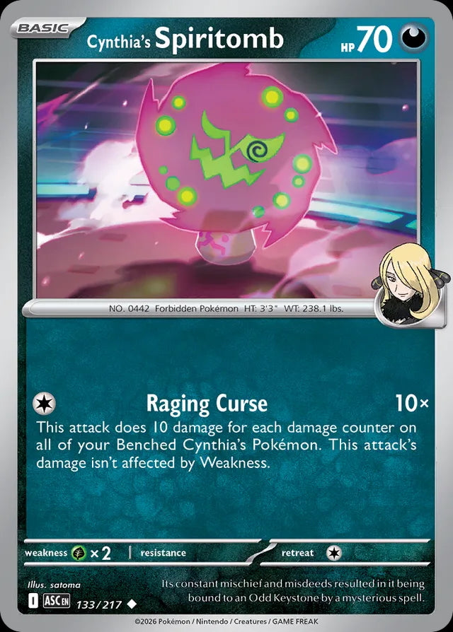 Ascended Heroes Cynthia’s Spiritomb #133/217