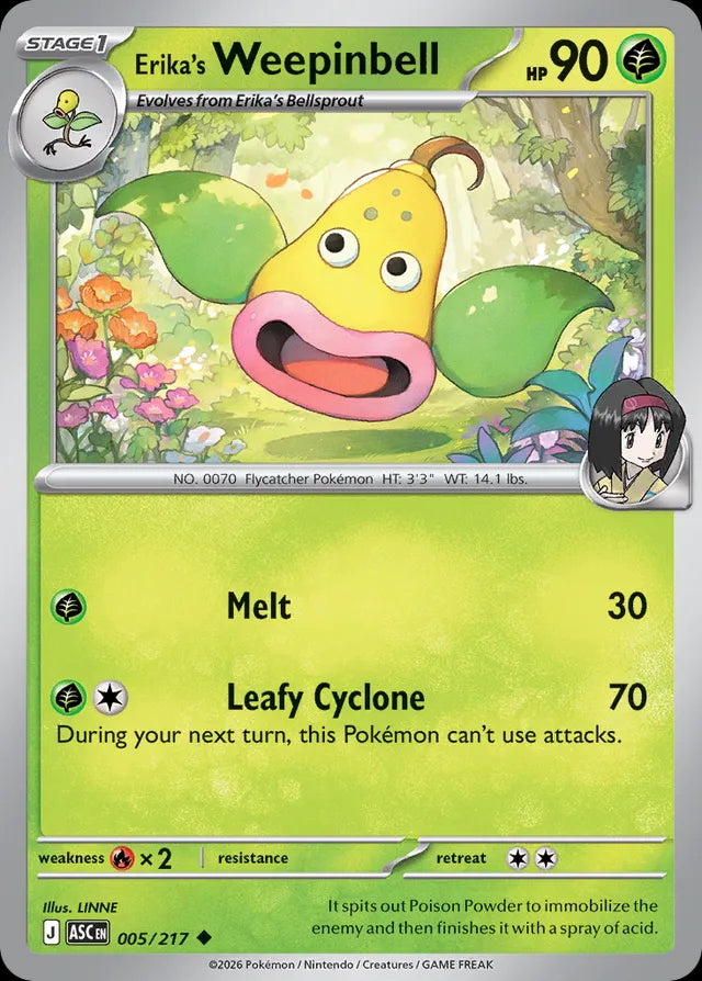 Ascended Heroes Erika’s Weepinbell #005/217