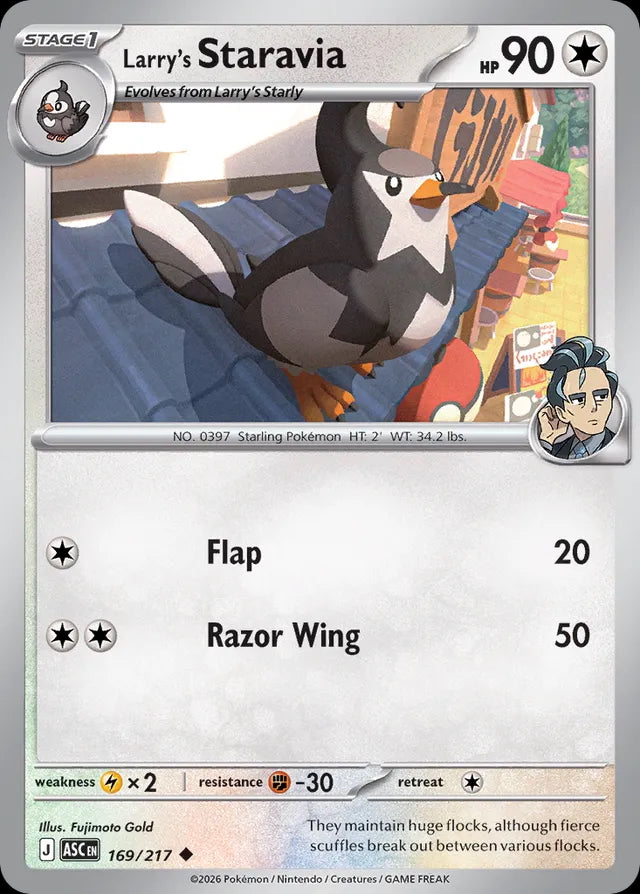 Ascended Heroes Larry’s Staravia #169/217