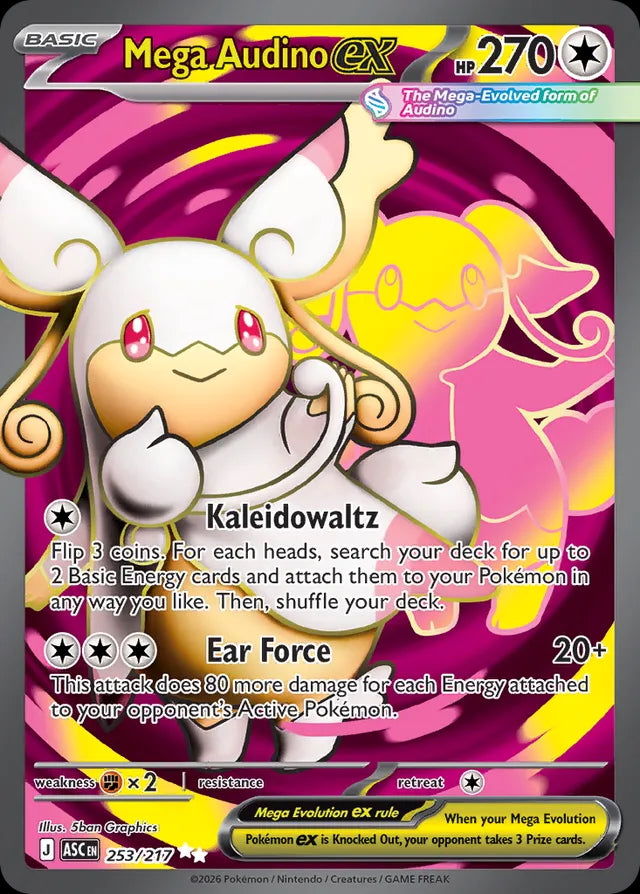 Ascended Heroes Mega Audino ex #253/217