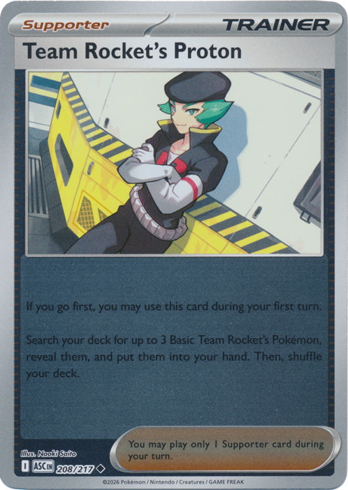 Ascended Heroes Team Rocket’s Proton #208/217 Reverse Holo