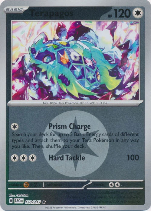 Ascended Heroes Terapagos #178/217 Reverse Holo