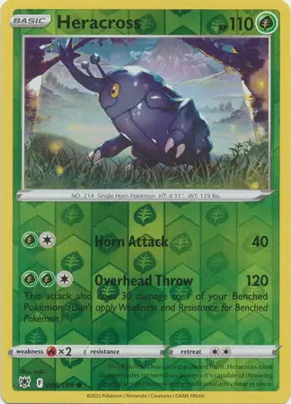 Astral Radiance Heracross #8/189 reverse holo