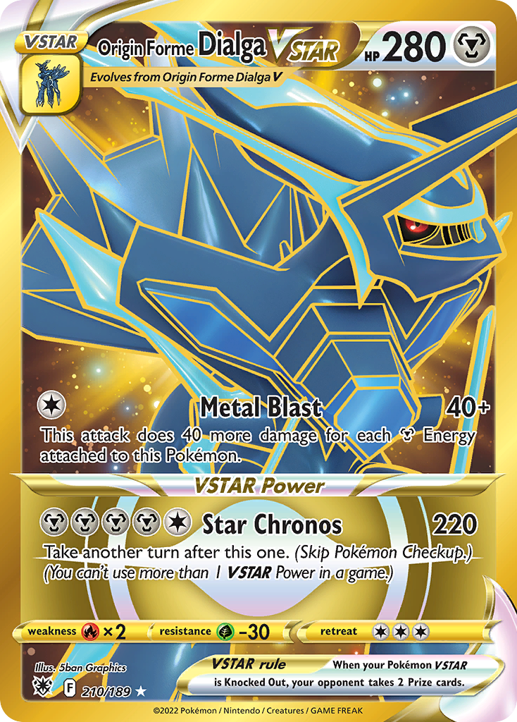 Astral Radiance Origin Forme Dialga VSTAR #210/189