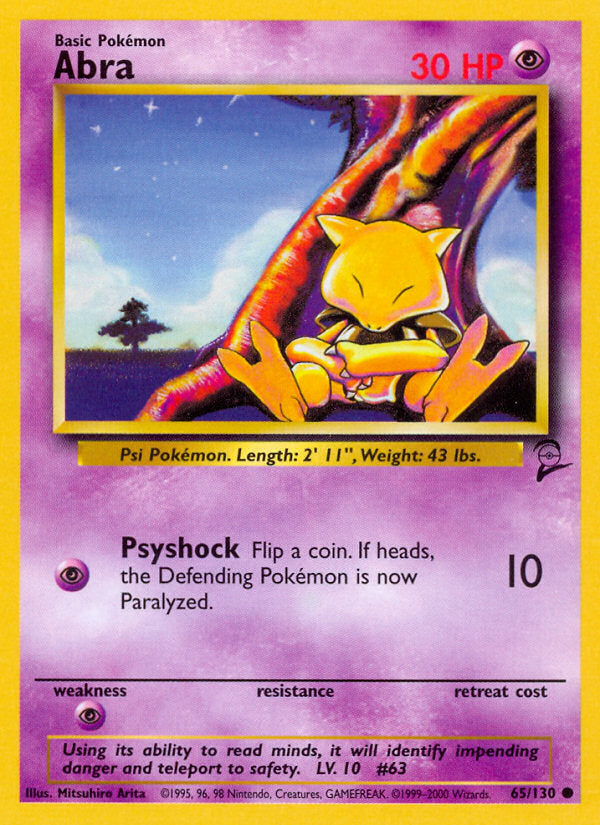 Base Set 2 Abra #65/130