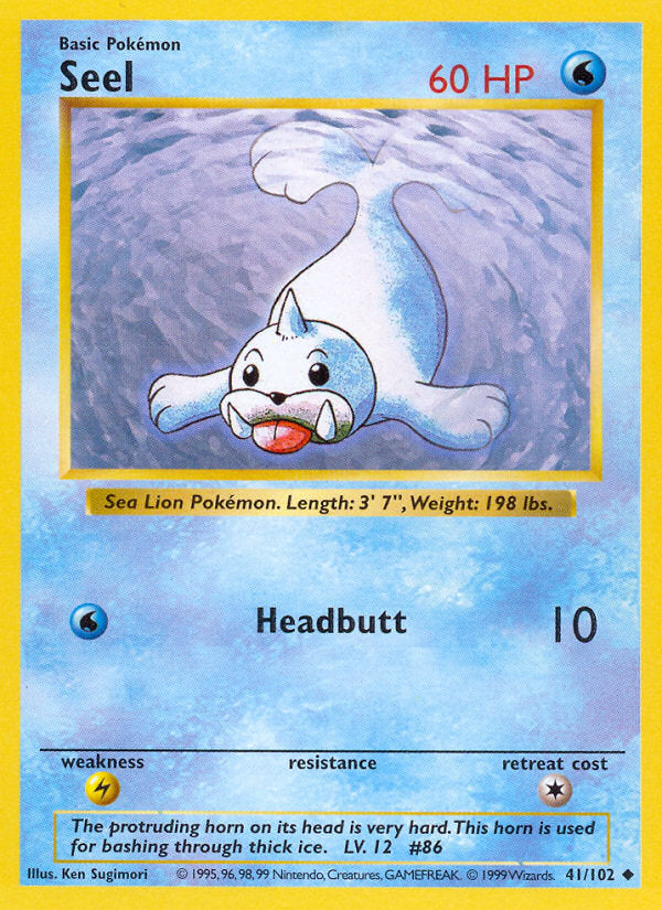 Base set Seel #41/102 shadowless