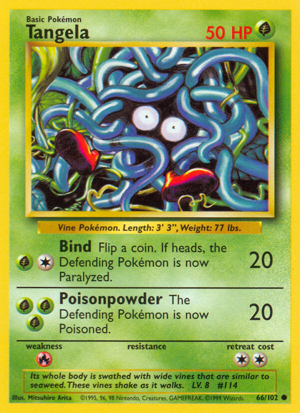 Base set Tangela #66/102 unlimited