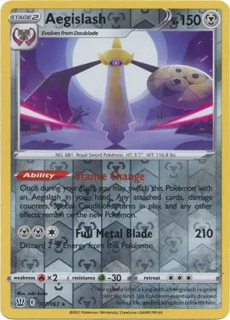 Battle Styles Aegislash #107/163 reverse holo