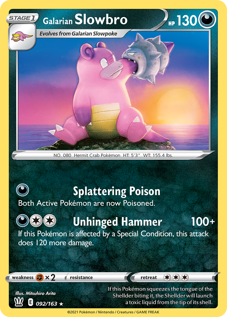 Battle Styles Galarian Slowbro #92/163