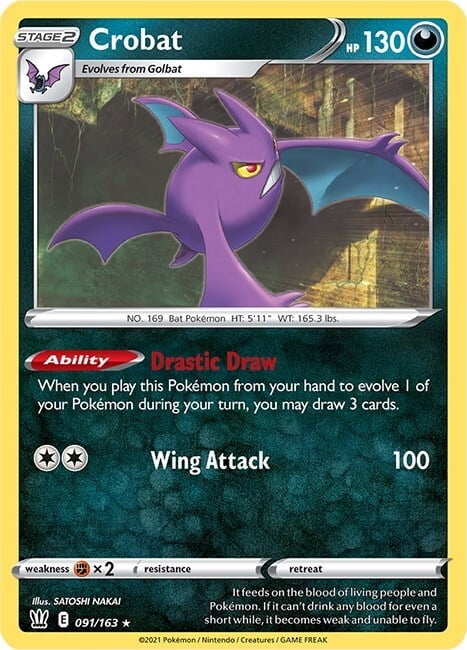 Battle Styles Holo Crobat #91/163