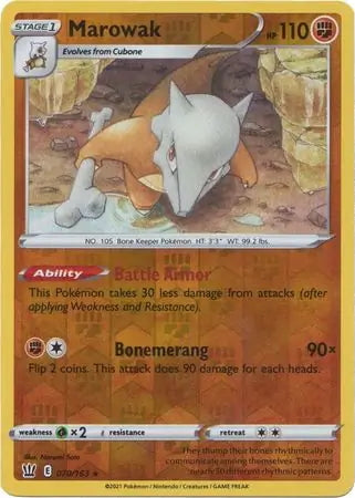 Battle Styles Marowak #70/163 reverse holo
