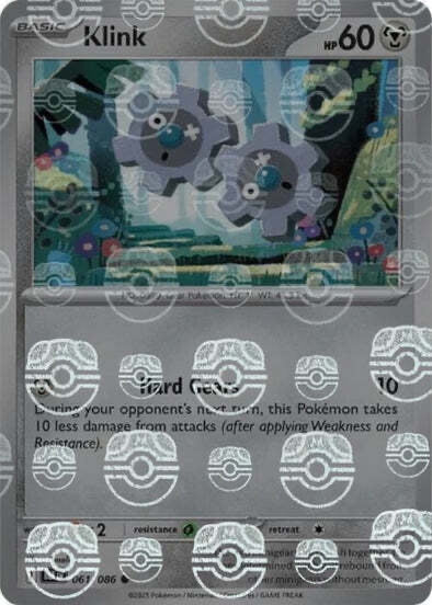 Black Bolt Klink #61/86 Masterball Holo
