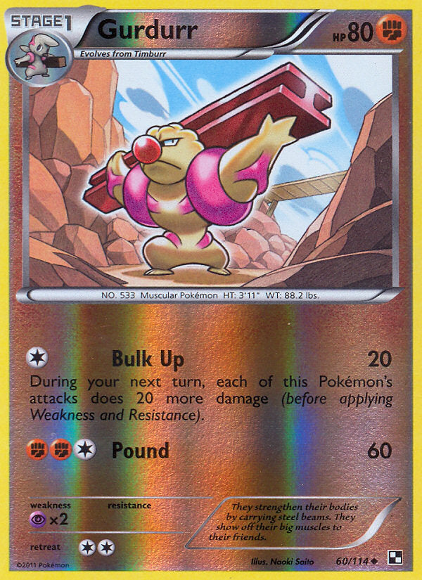 Black & White Gurdurr #60/114 reverse holo