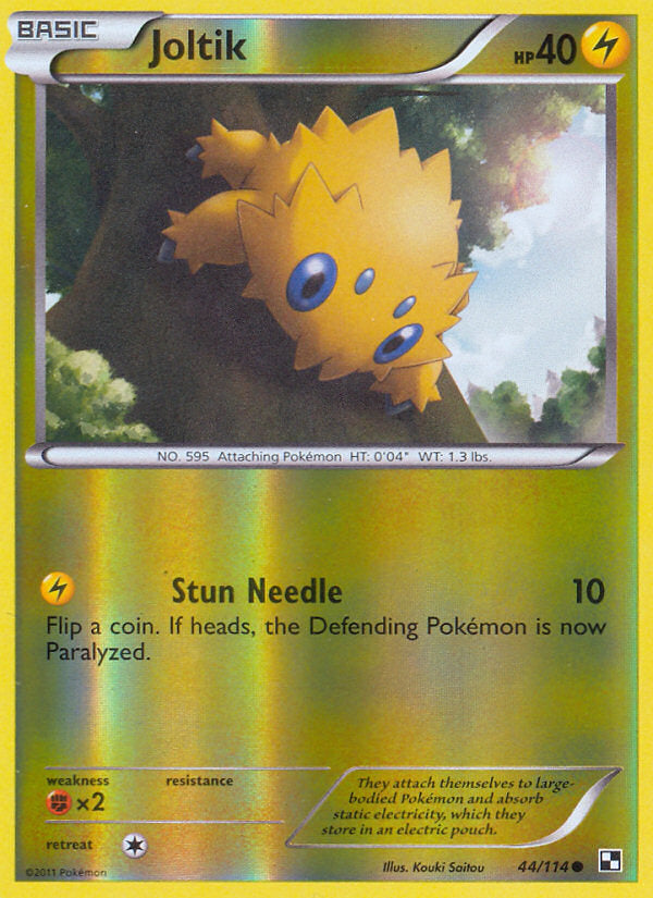 Black & White Joltik #44/114 reverse holo