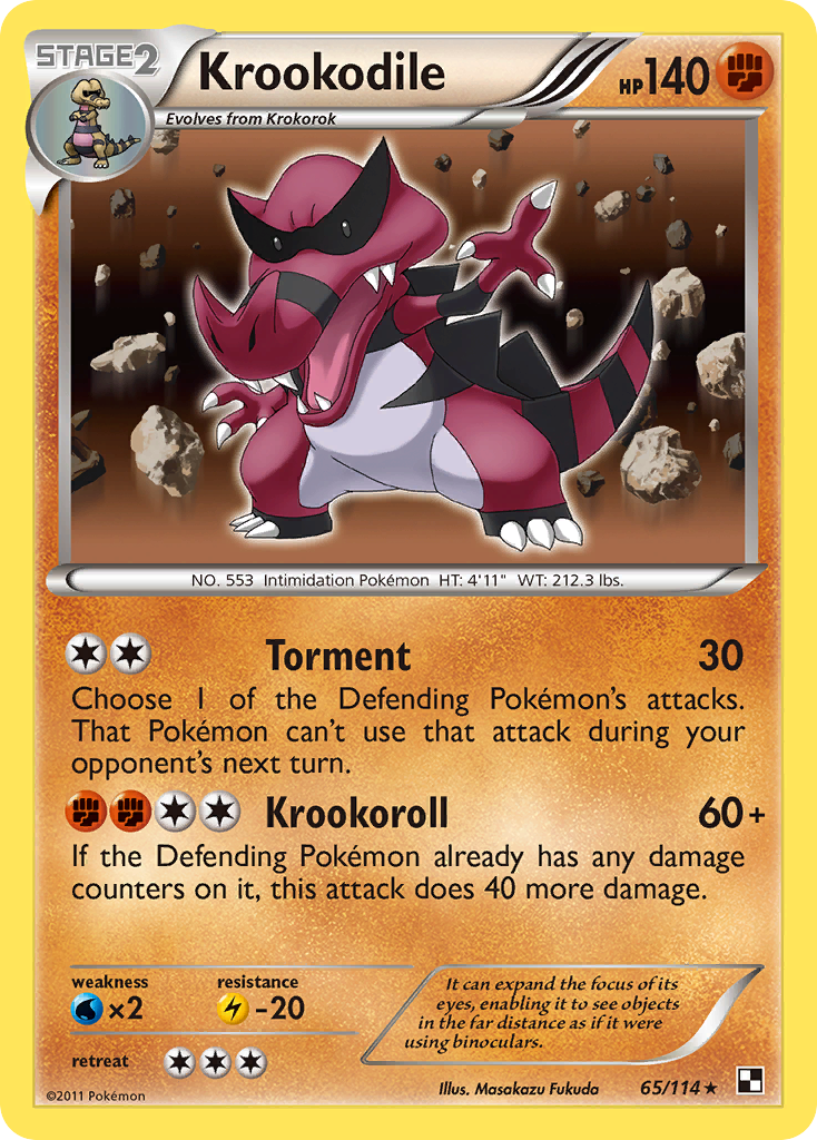 Black & White Krookodile #65/114