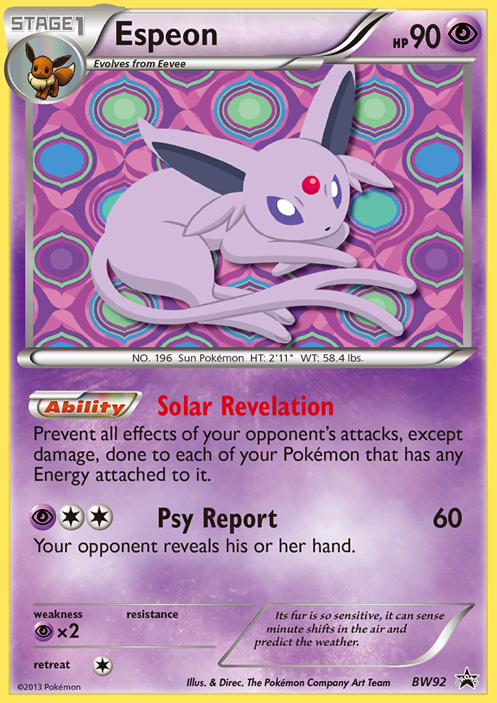 Black & White Promo Espeon #92