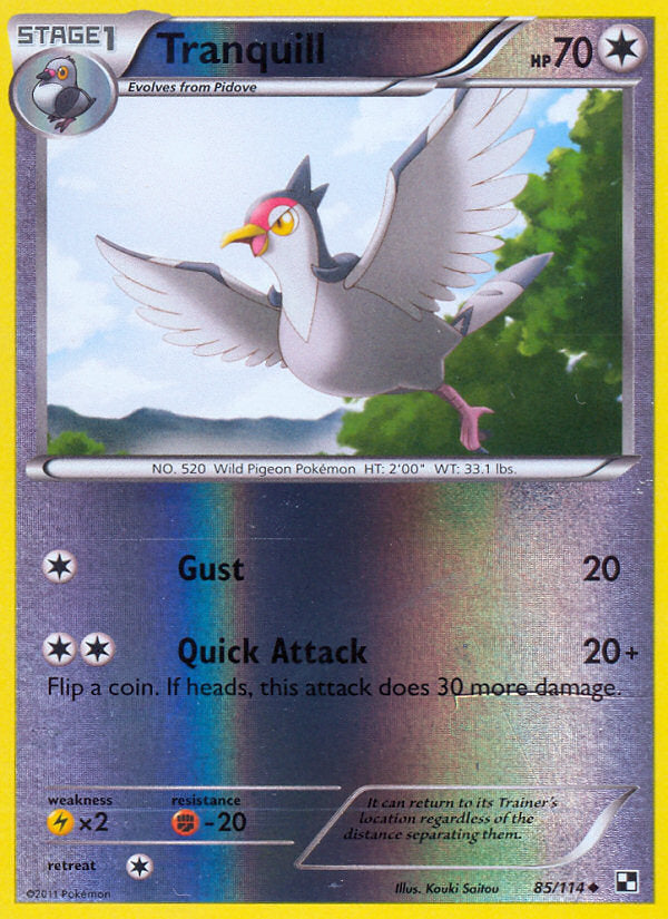 Black & White Tranquill #85/114 reverse holo