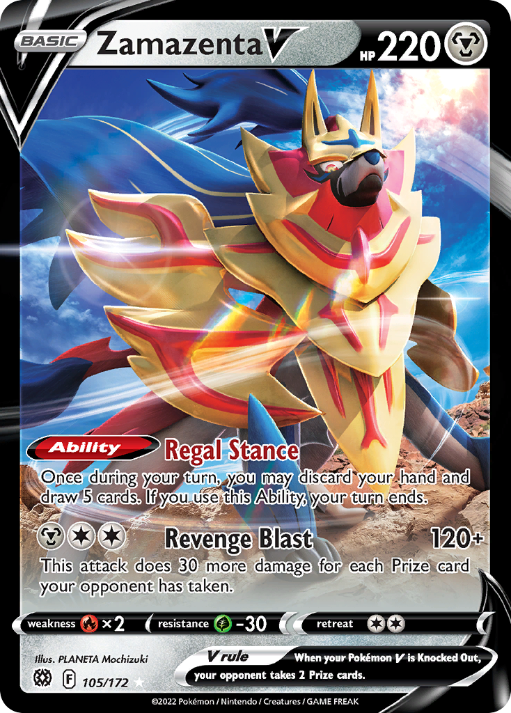 Brilliant Stars Zamazenta V #105/172