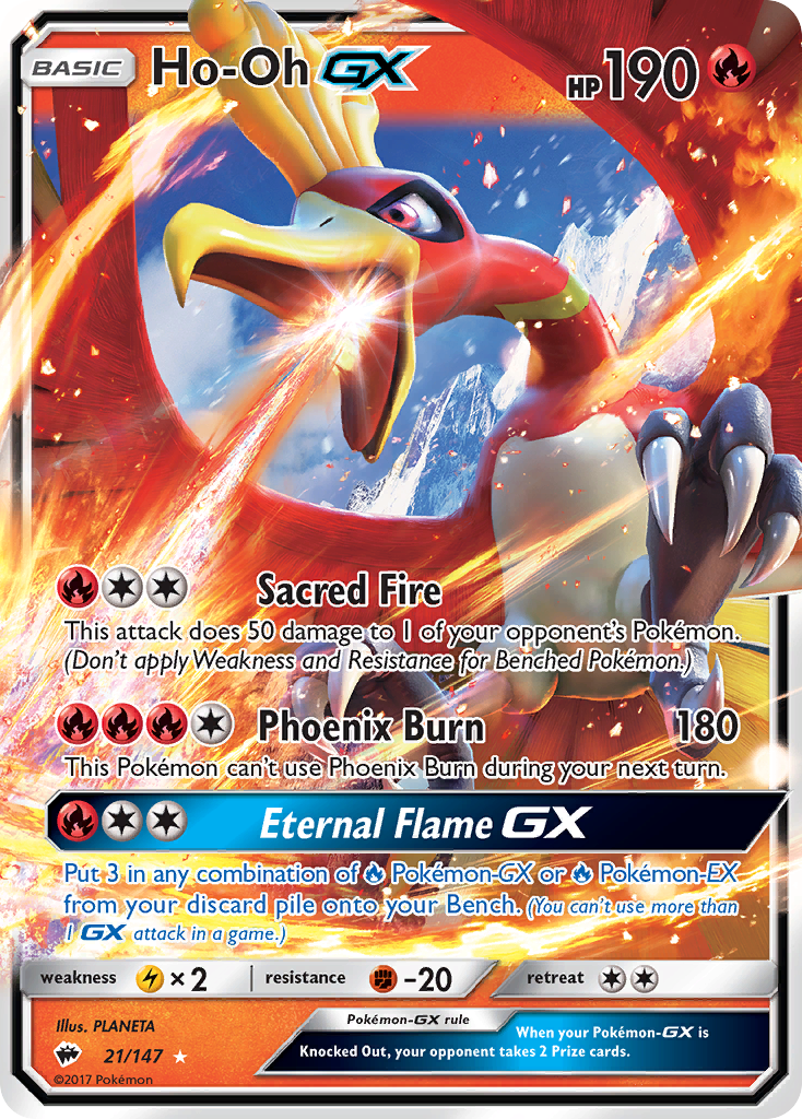 Burning Shadows Ho-Oh GX #21/147
