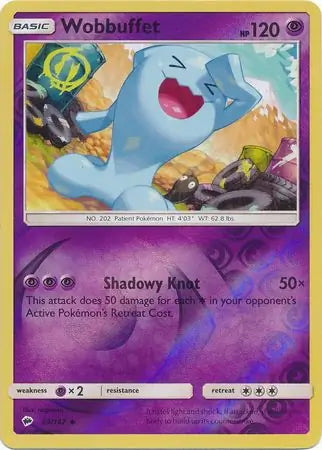 Burning Shadows Wobbuffet #49/147 reverse holo