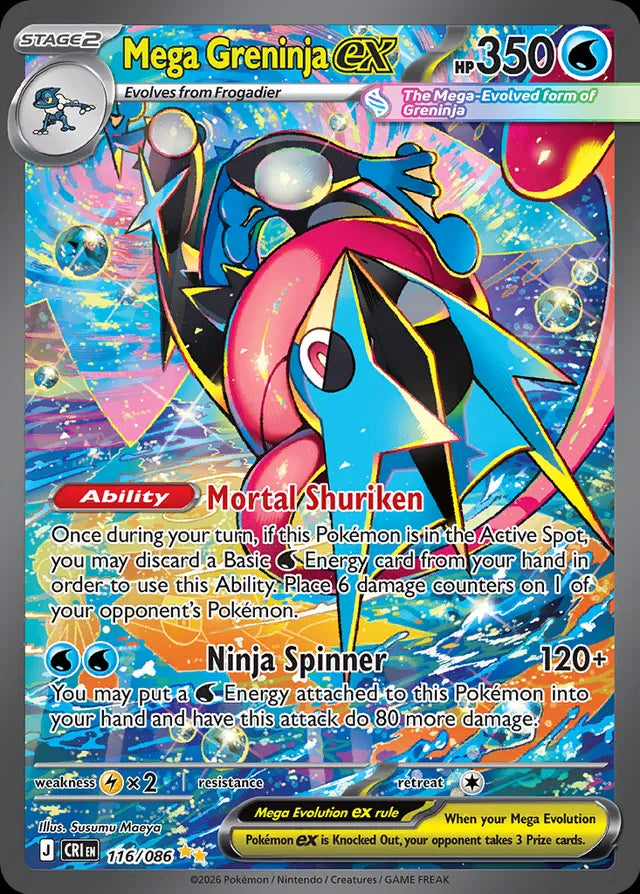 Chaos Rising Mega Greninja ex #116/86