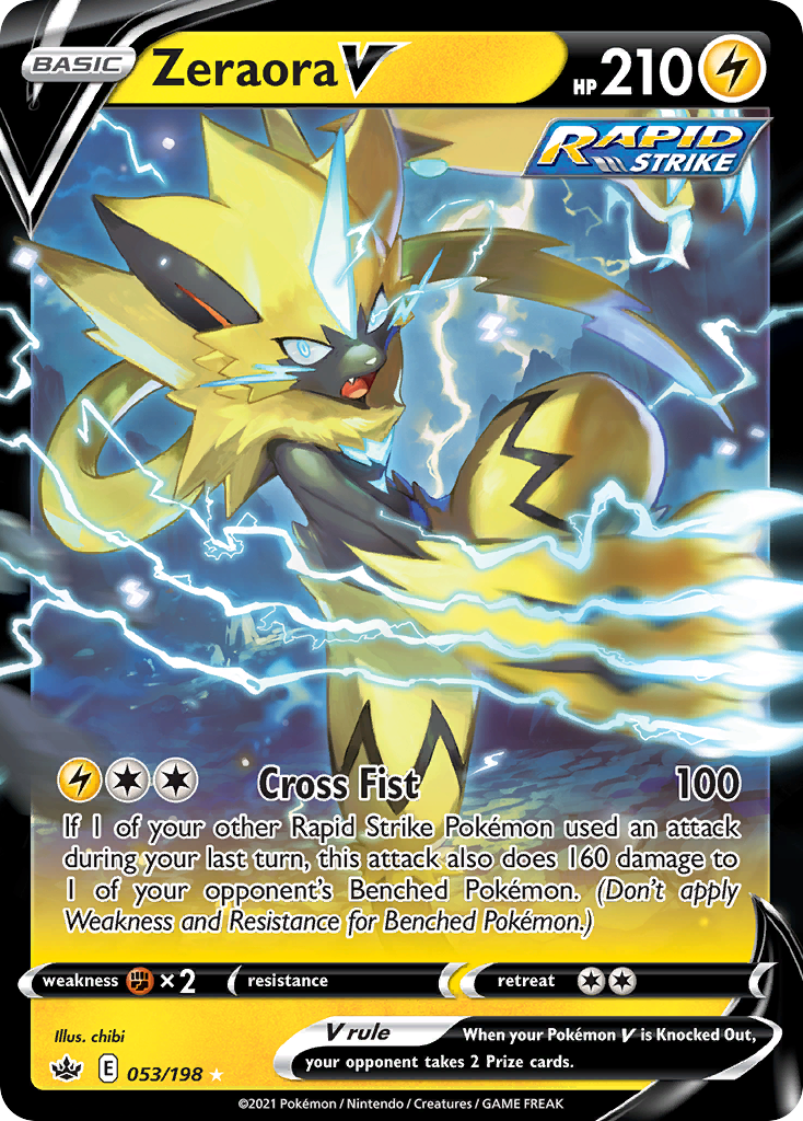 Chilling Reign Zeraora V #53/198