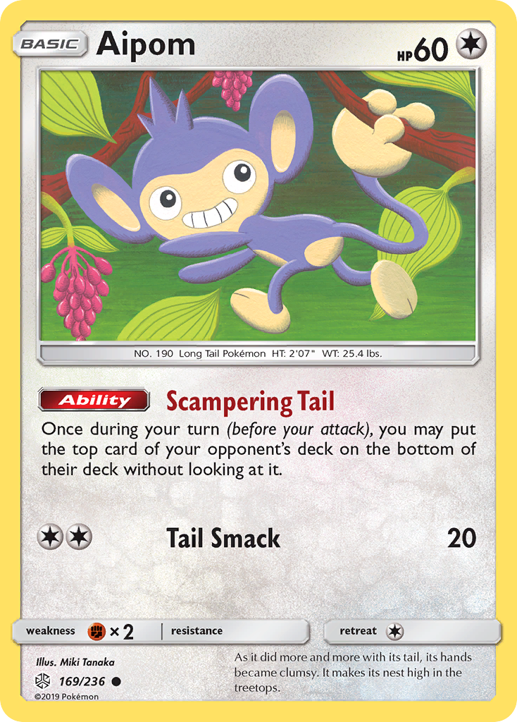 Cosmic Eclipse Aipom #169/236