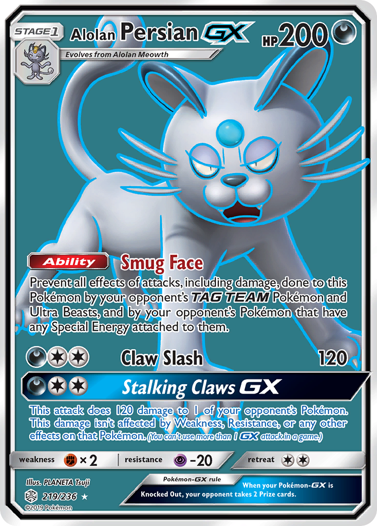 Cosmic Eclipse Alolan Persian GX #219/236