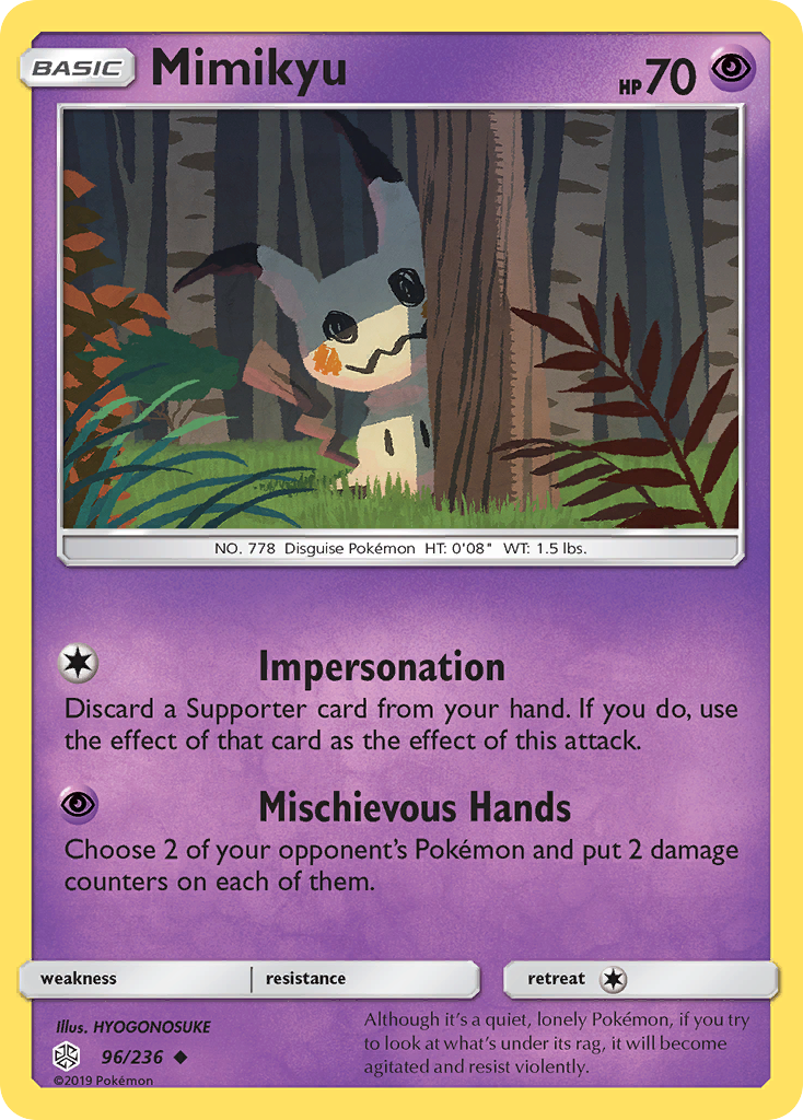 Cosmic Eclipse Mimikyu #96/236