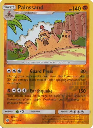 Cosmic Eclipse Palossand #127/236 reverse holo