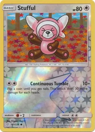 Cosmic Eclipse Stufful #181/236 reverse holo