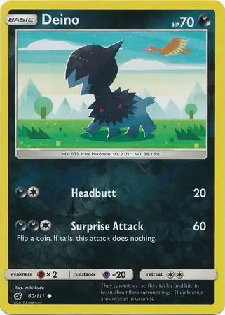Crimson Invasion Deino #60/111 reverse holo