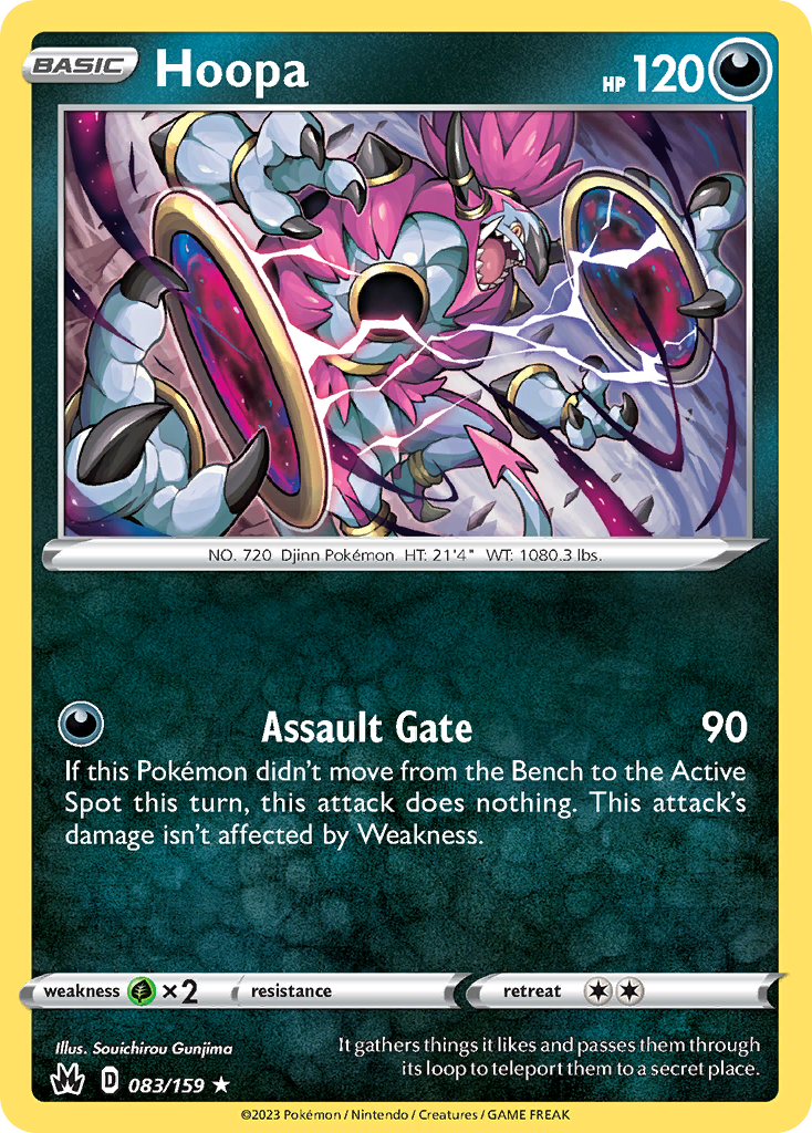 Crown Zenith Holo Hoopa #83/159
