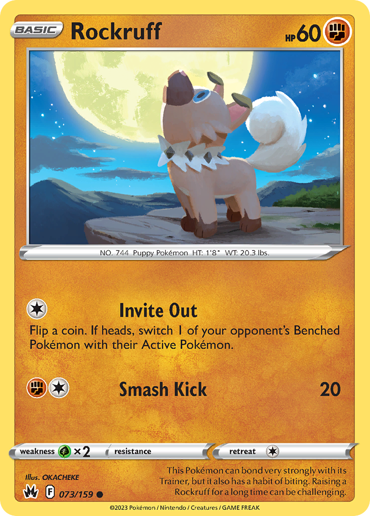 Crown Zenith Rockruff #73/159