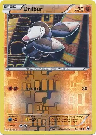 Dark Explorers Drilbur #55/108 reverse holo