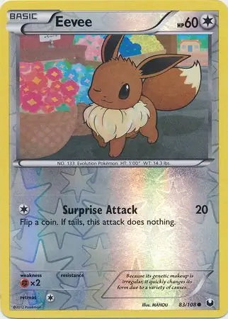 Dark Explorers Eevee #83/108 reverse holo