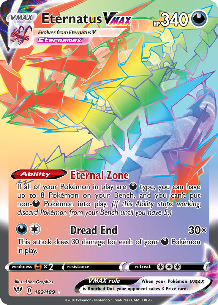 Darkness Ablaze Eternatus VMAX #192/189