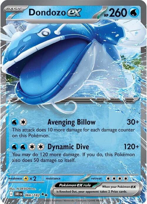 Destined Rivals Dondozo EX #66/182