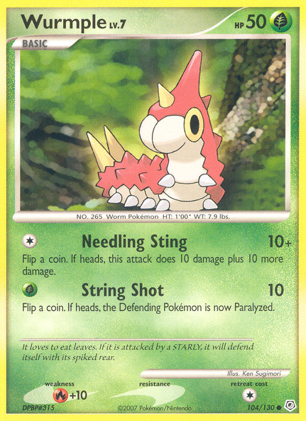 Diamond & Pearl Wurmple #104/130