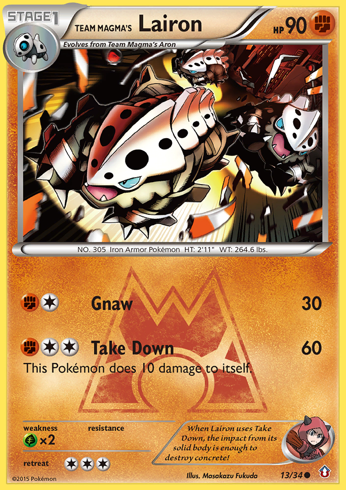 Double Crisis Team Magma's Lairon #13/34