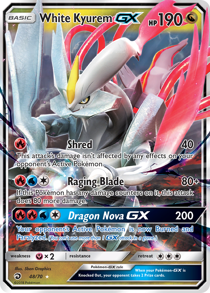 Dragon Majesty White Kyurem GX #48/70
