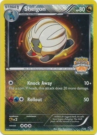 Dragon Vault Holo Shelgon #7 Stamped
