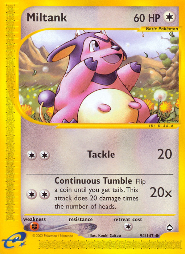 E-Series Aquapolis Miltank #94/147